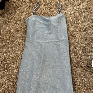 Blue sparkly dress. Perfect for the club or 21st bday!!!